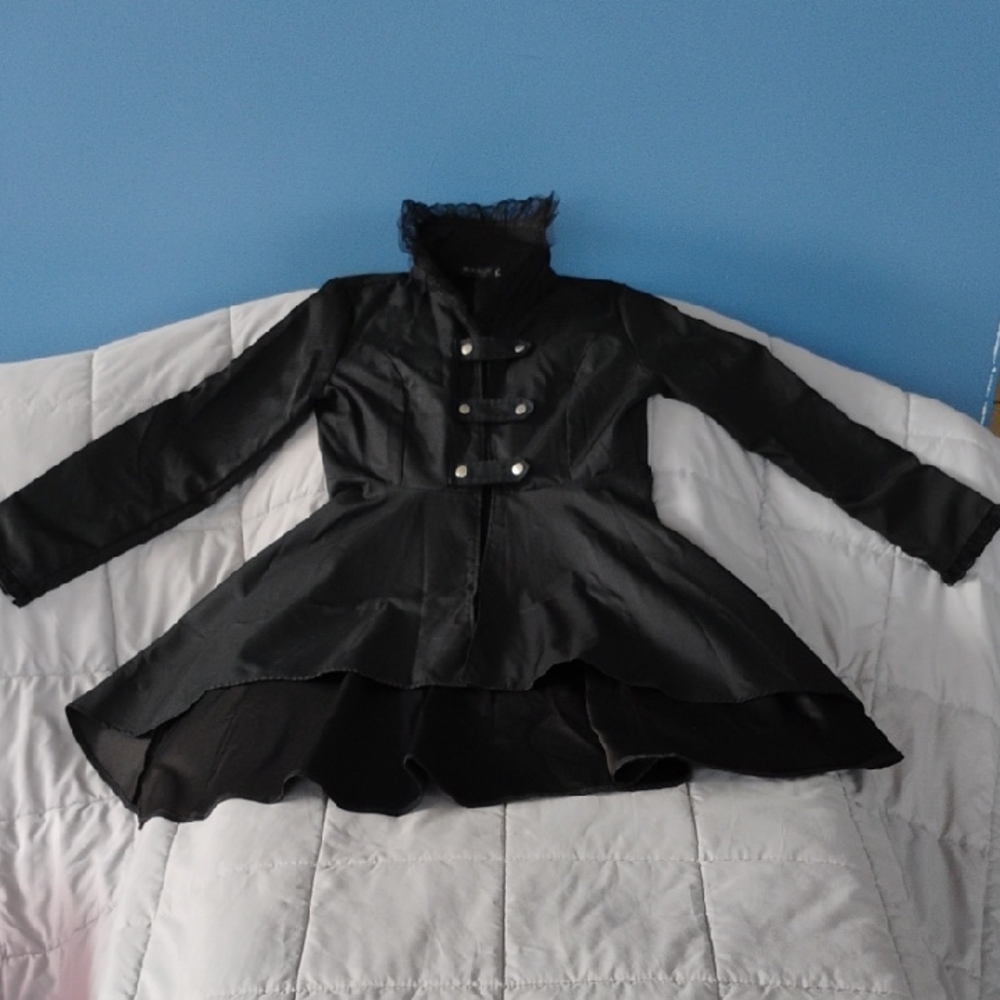 Chic Black Double-Breasted Jacket